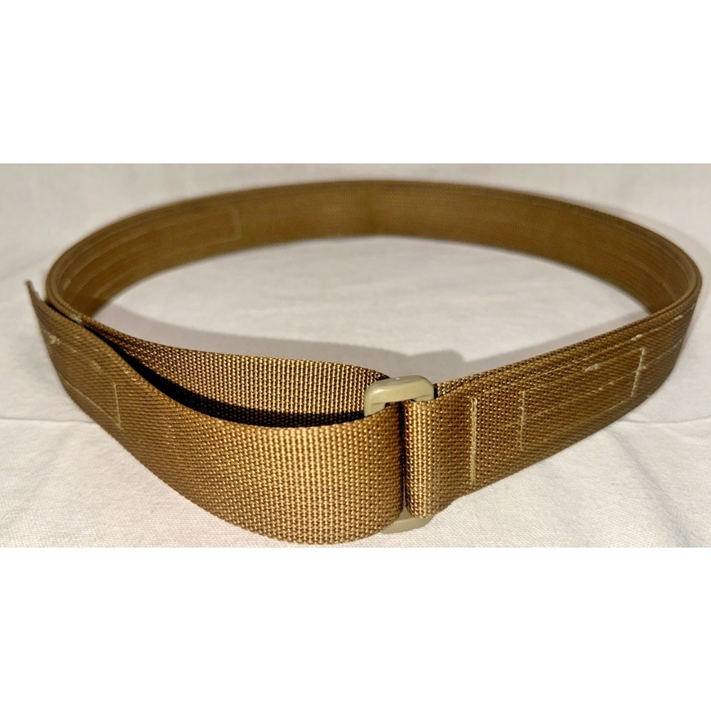 EUC Blue Alpha Gear Belt Size 30 Tan EDC Tactical Low Profile USA Made